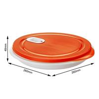 Rotho Micro Clever Magnetronbord 1.2L 26x4.8 cm Papaya Rood/Wit - thumbnail