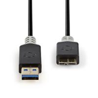 Kabel USB 3.0 | A male - Micro-B male | 2,0 m | Antraciet - thumbnail