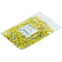 Weidmüller 9037270000 Dubbele adereindhulzen 1 mm² Deels geïsoleerd Geel 500 stuk(s) - thumbnail