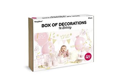 Feestpakket 1e Verjaardag Roze