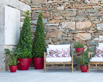 CAPRI CAMPANA POT 35CM LICHTGRIJS