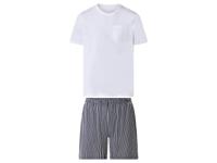 esmara Men Korte heren pyjama (Wit/donkerblauw, XL) - thumbnail