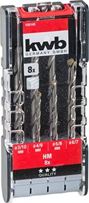 kwb 109145 Gereedschapsstaal Steen-spiraalboorset 8-delig 3 mm, 10 mm, 4 mm, 9 mm, 5 mm, 8 mm, 6 mm, 7 mm Cilinderschacht 1 set(s) kwb 109145 Gereedschapsstaal Steen-spiraalboorset 8-delig 3 mm, 10 mm, 4 mm, 9 mm, 5 mm, 8 mm, 6 mm, 7 mm Cilinderschacht 1 set(s)