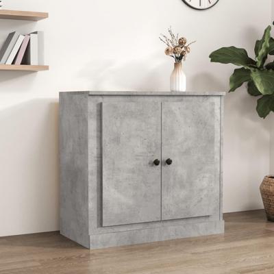 Dressoir 70x35,5x67,5 cm bewerkt hout betongrijs Dressoir 70x35,5x67,5 cm bewerkt hout betongrijs