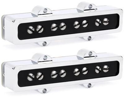 Fender Cobalt Chrome Jazz Bass Pickup Set basgitaarelementen (set van 2)
