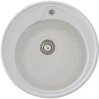 STRADOUR Wastafel gebouwd in RONDA, in SMC WHITE UNI - 17, 1 kom, afm. Ø 49 cm, handmatig legen - thumbnail