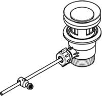 Hansgrohe trekwaste compleet, chroom - thumbnail