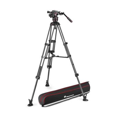 Manfrotto MVK608TWINMA Carbon Twin Leg MS tripod + Nitrotech 608 Video Head Manfrotto MVK608TWINMA Carbon Twin Leg MS tripod + Nitrotech 608 Video Head
