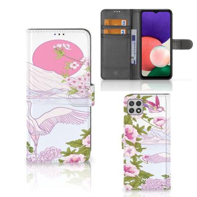 Samsung Galaxy A22 5G | Telefoonhoesje | Met pasjeshouder | Bird Standing