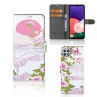 Samsung Galaxy A22 5G | Telefoonhoesje | Met pasjeshouder | Bird Standing - thumbnail