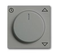 Busch-Jaeger Solo centraalplaat voor jaloeziesturing met draaiknop opdruk, grijsmetallic - thumbnail