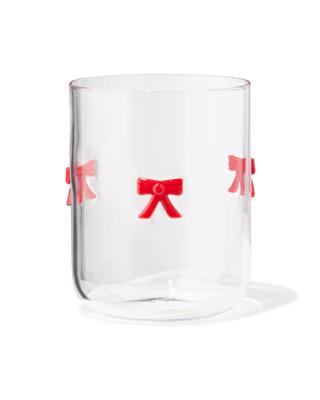 HEMA Waterglas 380ml met figuurtje strik