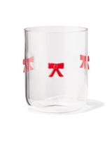 HEMA Waterglas 380ml met figuurtje strik - thumbnail