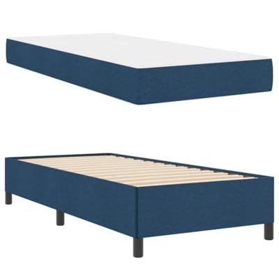 Boxspring bed Lichtgrijs, Zwart 80 x 200 cm
