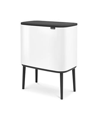brabantia Bo Touch Bin 31 35 23 Afvalbak 33 l Staal (l x b x h) 312 x 540 x 680 mm Wit 1 stuk(s)