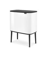 brabantia Bo Touch Bin 31 35 23 Afvalbak 33 l Staal (l x b x h) 312 x 540 x 680 mm Wit 1 stuk(s) - thumbnail