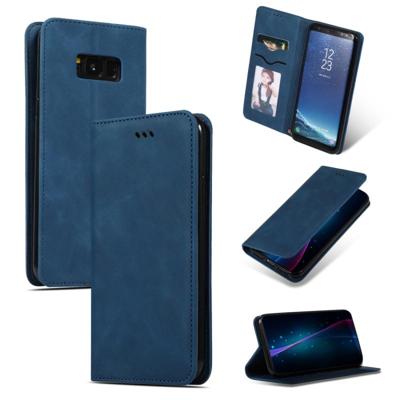 Retro huid voelen Business magnetische horizontale Flip lederen case voor Galaxy S8 PLUS (marineblauw) Retro huid voelen Business magnetische horizontale Flip lederen case voor Galaxy S8 PLUS (marineblauw)