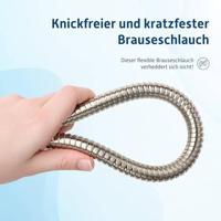 Ben doucheslang metaal 125cm RVS-look - thumbnail