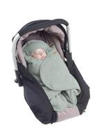 Deken BEABA Babynomade® met fleece voering saliegroen - thumbnail