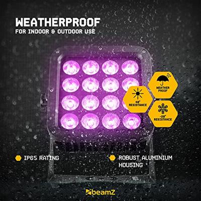 BeamZ StarColor128 LED flood light voor buiten 16x 8W RGBW IP65 BeamZ StarColor128 LED flood light voor buiten 16x 8W RGBW IP65