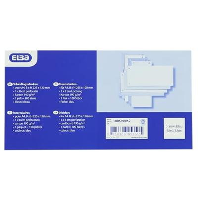 Scheidingsstrook elba 225x120mm 190gr blauw