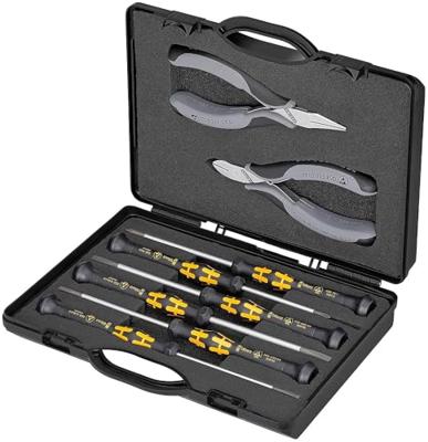 Knipex Etui met elektronicatangen voorhet werken aan elektronische componenten - 002018ESD Knipex Etui met elektronicatangen voorhet werken aan elektronische componenten - 002018ESD