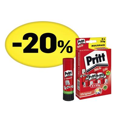Lijmstift Pritt Stick Original 22gr promopack | 12 stuks Lijmstift Pritt Stick Original 22gr promopack | 12 stuks