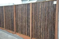 Bamboemat black 100x180 cm - thumbnail