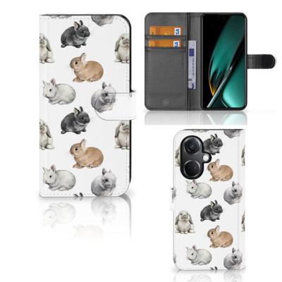 Telefoonhoesje | Met pasjeshouder | voor OnePlus Nord CE 3 Konijntjes Telefoonhoesje | Met pasjeshouder | voor OnePlus Nord CE 3 Konijntjes