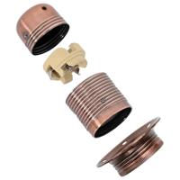 Lamphouders 2 st rood brons E27 - thumbnail