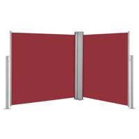 VidaXL Windscherm uittrekbaar 100x600 cm rood - thumbnail