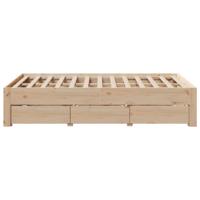 Bedframe zonder matras met lades massief grenenhout 120x190 cm - thumbnail