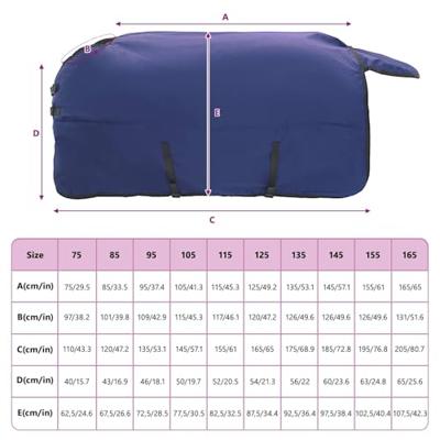 VidaXL Paardendeken donkergroen en zwart 95 cm polyester