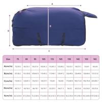 VidaXL Paardendeken donkergroen en zwart 105 cm polyester - thumbnail