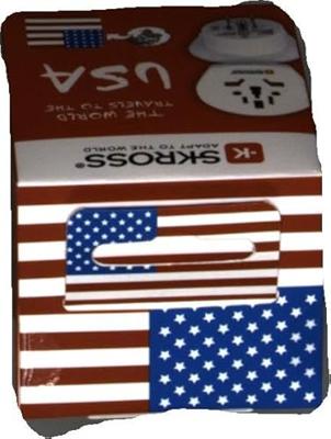 Reisadapter Wereld-naar-USA USB Geaard - thumbnail