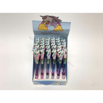 Unicorn balpen met glitters 15cm Unicorn balpen met glitters 15cm