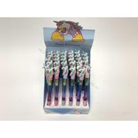 Unicorn balpen met glitters 15cm - thumbnail