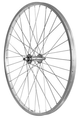 Velox voorwiel mach1 m110 28" vaste as alu zilver