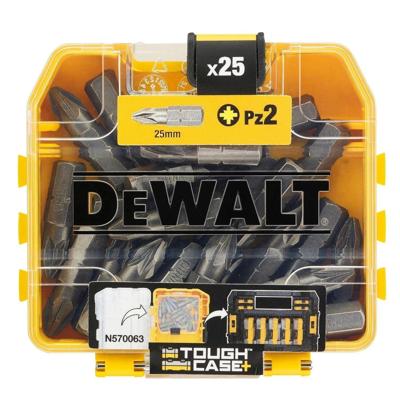 DeWALT DT71521 Schroefbits PZ2 25mm in TOUGH CASE VE=25 DeWALT DT71521 Schroefbits PZ2 25mm in TOUGH CASE VE=25