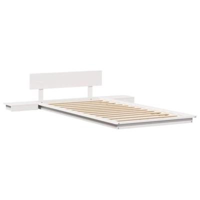 Bedframe Wit 90 x 200 cm Hout