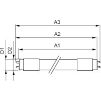 Philips Lighting LED-Buis Energielabel: C (A - G) G13 T8 21.7 W Neutraalwit 1 stuk(s) (Ø x l) 28 mm x 1513 mm Conventioneel voorschakelapparaat, Verliesarm - thumbnail