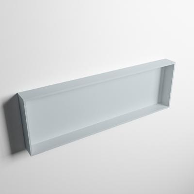 MONDIAZ EASY Nis 89,5x29,5cm in solid surface kleur Clay | Clay. 1 vak geschikt voor in- of opbouw MONDIAZ EASY Nis 89,5x29,5cm in solid surface kleur Clay | Clay. 1 vak geschikt voor in- of opbouw