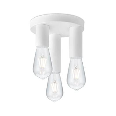 Moderne LED Plafondlamp Marna | 19/19/16.5cm | Wit | 3 lichts Plafondlamp gemaakt van metaal | geschikt voor E27 fitting | geschikt voor slaapkamer en hal Moderne LED Plafondlamp Marna | 19/19/16.5cm | Wit | 3 lichts Plafondlamp gemaakt van metaal | geschikt voor E27 fitting | geschikt voor slaapkamer en hal