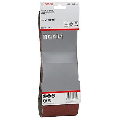 Bosch Accessories 2608606129 Schuurband Korrelgrootte (num) 40 (l x b) 610 mm x 100 mm 3 stuk(s) Bosch Accessories 2608606129 Schuurband Korrelgrootte (num) 40 (l x b) 610 mm x 100 mm 3 stuk(s)