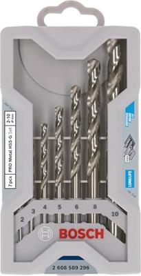 Bosch Accessories 2608589296 Metaal-spiraalboorset 7-delig 2 mm, 3 mm, 4 mm, 5 mm, 6 mm, 8 mm, 10 mm 1 set(s) Bosch Accessories 2608589296 Metaal-spiraalboorset 7-delig 2 mm, 3 mm, 4 mm, 5 mm, 6 mm, 8 mm, 10 mm 1 set(s)