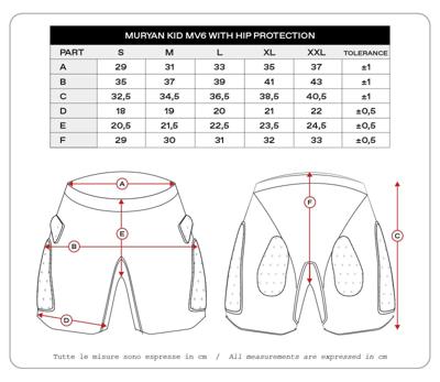 UFO PLAST protector broek "muryan mv6". children&apos;s protec. trouse muryan mv6 black gr.xxl