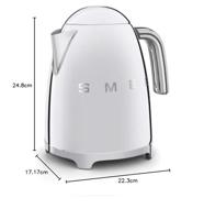 Smeg KLF03SSEU retro 50&apos;s style waterkoker, chroom - thumbnail