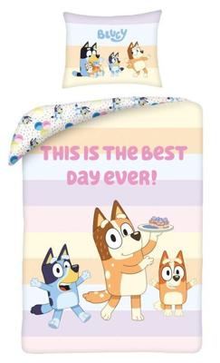 Bluey Dekbedovertrek Best Day Ever 140 x 200 cm - katoen Bluey Dekbedovertrek Best Day Ever 140 x 200 cm - katoen