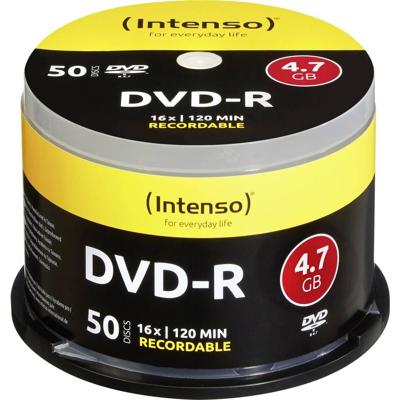 Intenso DVD-R 4.7GB, 16x 4,7 GB 50 stuk(s) Intenso DVD-R 4.7GB, 16x 4,7 GB 50 stuk(s)