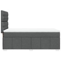 Boxspring met matras stof donkergrijs 80x200 cm - thumbnail